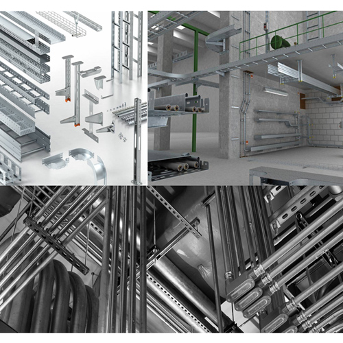 Metal Cable Trays Ladders Pipes And Cable Support Systems