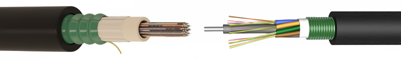 SINGLE-LOOSE-TUBE-NON-METALLIC-CORRUGATED-STEEL-TAPE-ARMOUR-FIBER-OPTIC-CABLE