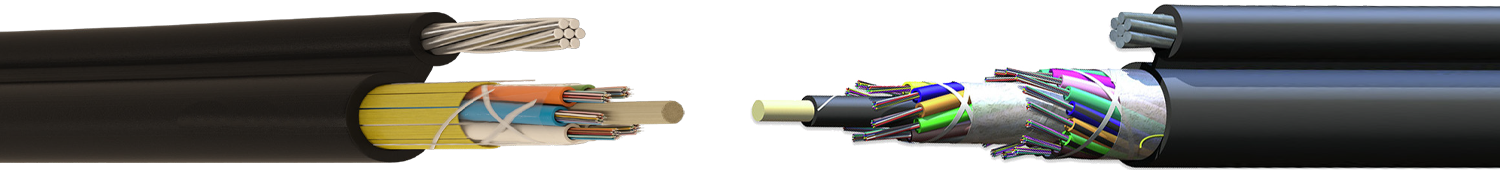 MULTI-LOOSE-TUBE-DOUBLE-GALVANIZED-STEEL-TAPE-AERIAL-FIBER-OPTIC-CABLE